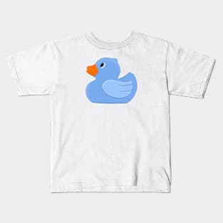 Pastel Blue Rubber Duck Kids T-Shirt